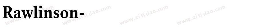 Rawlinson字体转换