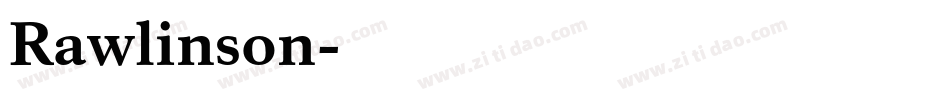 Rawlinson字体转换