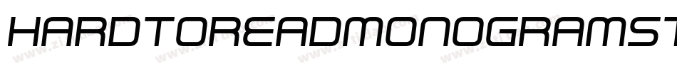 HardToReadMonogramsTwo-1Eye字体转换