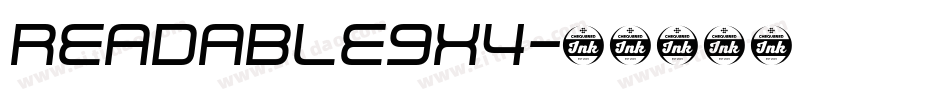 Readable9x4字体转换