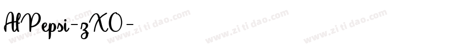 AfPepsi-zX0字体转换