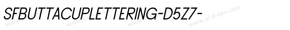 SfButtacupLettering-d5z7字体转换 SfButtacupLettering-d5z7字体转换