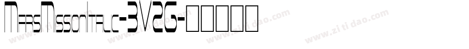 MarsMissionItalic-3V2G字体转换