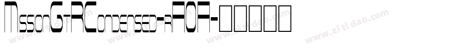 MissionGtRCondensed-rA0A字体转换