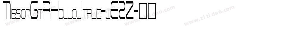 MissionGtRHollowItalic-wE2Z字体转换
