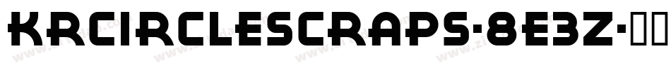 KrCircleScraps-8e3z字体转换