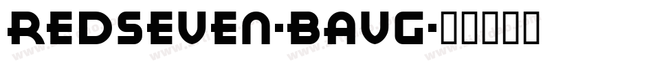 RedSeven-BAVG字体转换