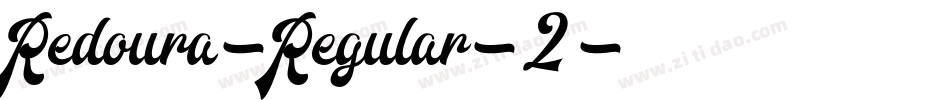 Redoura-Regular-2字体转换