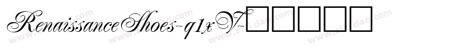 RenaissanceShoes-q1xV字体转换