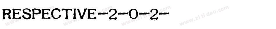 Respective-2-0-2字体转换