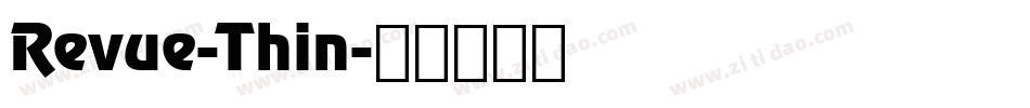 Revue-Thin字体转换