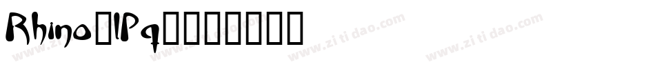 Rhino-lPq0字体转换
