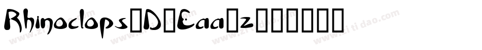 Rhinoclops3D-Eaa5z字体转换