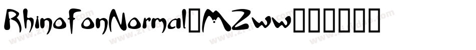 RhinofonNormal-MZww字体转换
