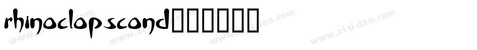 rhinoclopscond字体转换