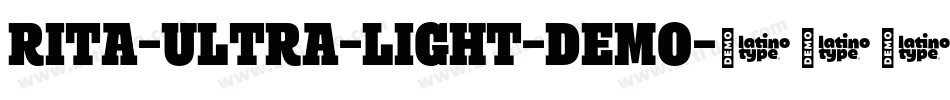 Rita-Ultra-Light-DEMO字体转换