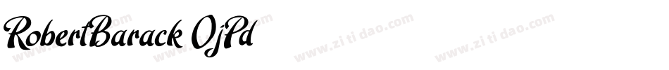 RobertBarack-OjPd字体转换