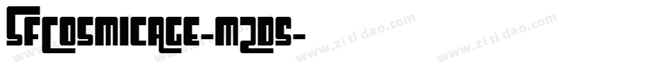 SfCosmicAge-mZd5字体转换 SfCosmicAge-mZd5字体转换