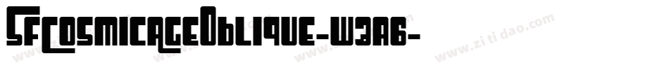 SfCosmicAgeOblique-w3a6字体转换 SfCosmicAgeOblique-w3a6字体转换