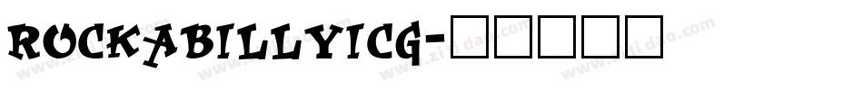 RockABillyICG字体转换
