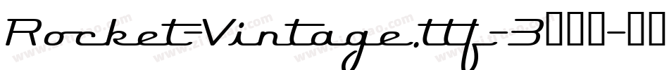 Rocket-Vintage.ttf-3转换器字体转换