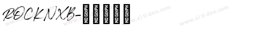 ROCKNXB字体转换