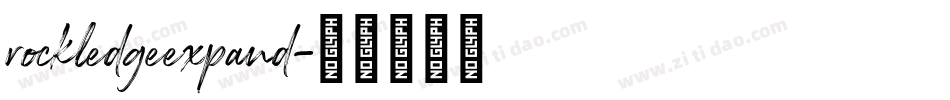 rockledgeexpand字体转换
