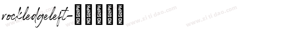 rockledgeleft字体转换