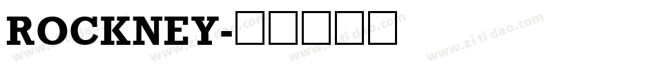 ROCKNEY字体转换