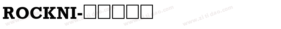 ROCKNI字体转换