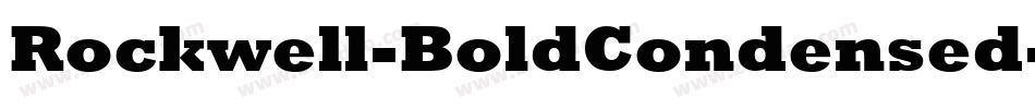 Rockwell-BoldCondensed字体转换