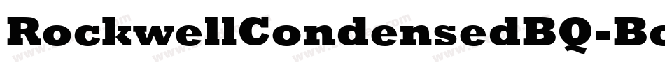 RockwellCondensedBQ-Bold字体转换