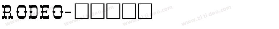 RODEO字体转换