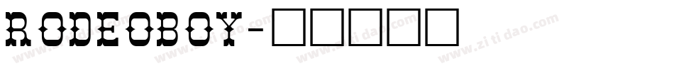 Rodeoboy字体转换