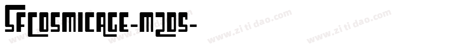 SfCosmicAge-mZd5字体转换 SfCosmicAge-mZd5字体转换