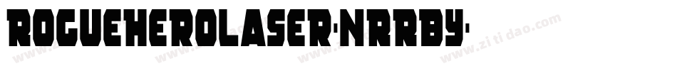 RogueHeroLaser-nRRBY字体转换