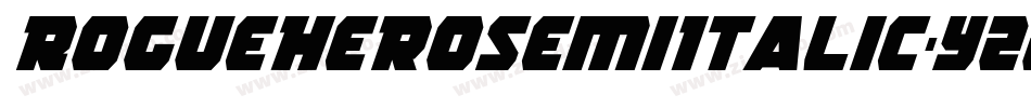 RogueHeroSemiItalic-Yzz4v字体转换