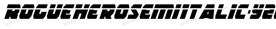 RogueHeroSemiItalic-Yzz4v字体转换