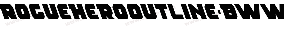 RogueHeroOutline-BWWJ5字体转换
