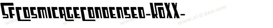 SfCosmicAgeCondensed-K0XX字体转换