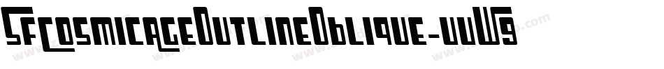 SfCosmicAgeOutlineOblique-vvW9字体转换 SfCosmicAgeOutlineOblique-vvW9字体转换