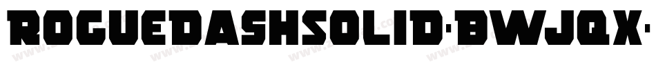 RoguedashSolid-BWjqx字体转换