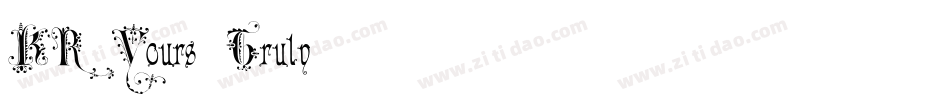 KR-Yours-Truly字体转换