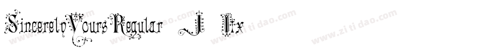 SincerelyYoursRegular-J3Lx字体转换
