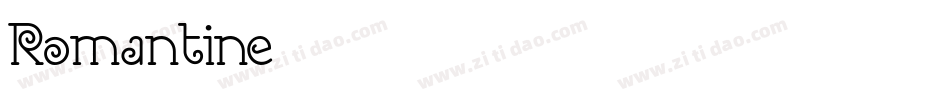 Romantine字体转换