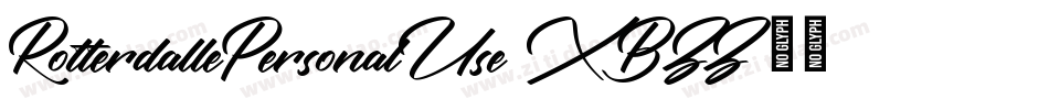 RotterdallePersonalUse-XBZZ字体转换
