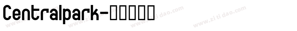 Centralpark字体转换