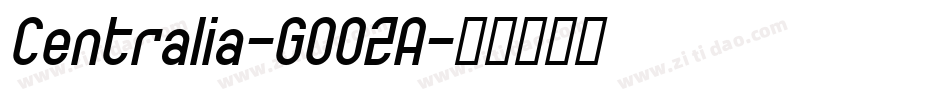 Centralia-GOOZA字体转换