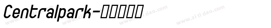 Centralpark字体转换