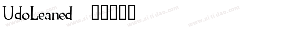 UdoLeaned字体转换